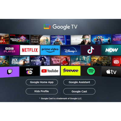 TCL 55P7K-UK 55 Inch P7K 4K QLED Ultra HD HDR Direct LED Smart Google TV