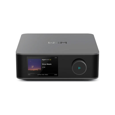 WiiM Amp Ultra Streaming Amplifier Grey with Klipsch R-60M Bookshelf Speakers Pair Black - HiFi Package